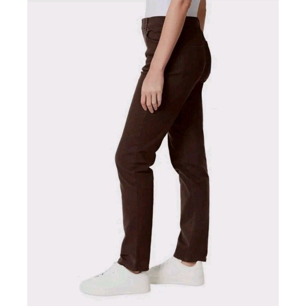 Gloria Vanderbilt Women's Chocolate Brown Amanda Straight-Leg Jeans Pants Sz 16 - Picture 3 of 7